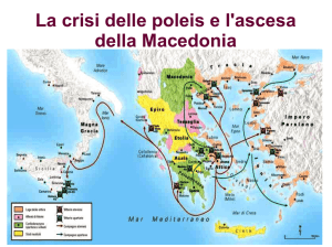 La crisi delle poleis e l`ascesa della Macedonia