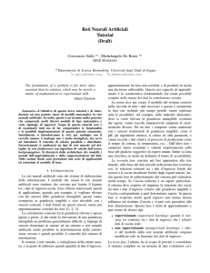 Reti Neurali Artificiali - Tutorial (PDF Available)
