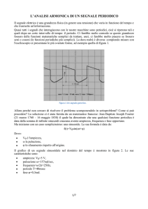 Analisi armonica di un segnale periodico: la serie di Fourier.