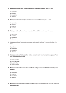 Scuole militari 2015 - 2016 - Banca dati testologica: Latino