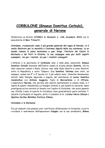 CORBULONE (Gnaeus Domitius Corbulo), generale di Nerone