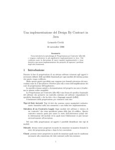Una implementazione del Design By Contract in Java