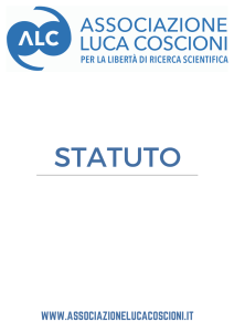 statuto - Associazione Luca Coscioni