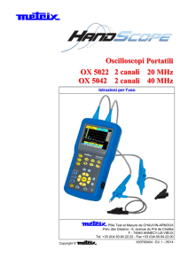 Oscilloscopi Portatili OX 5022 2 canali 20 MHz OX
