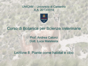 Corso di Botanica per Scienze Veterinarie