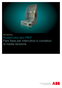 PowerCube tipo PB/F Parti fisse per interruttori e contattori di media