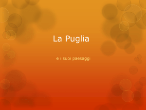 Presentazione I paesaggi della Puglia
