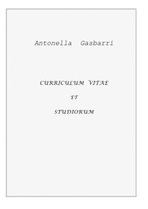 Antonella Gasbarri - Università degli Studi dell`Aquila