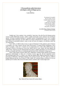 I paranatellonta nella letteratura astrologica antica di