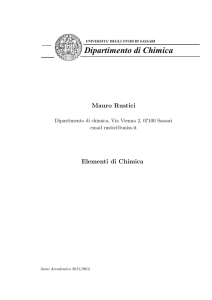 Dipartimento di Chimica - Torna all`Home Page Facoltà di Scienze