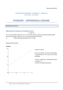 funzioni – dipendenza lineare - Polo di e-learning