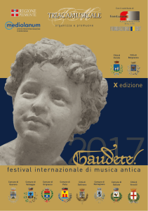 festival internazionale di musica antica X edizione