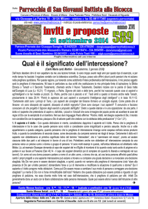 Qual è il significato dell`intercessione?