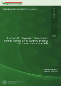 Protocollo diagnostico terapeutico dello screening per la diagnosi