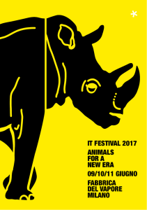 IT FESTIVAL 2017 ANIMALS FOR A NEW ERA 09/10/11 GIUGNO