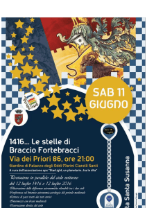 Relazione sulla conferenza "1416... Le stelle di Braccio