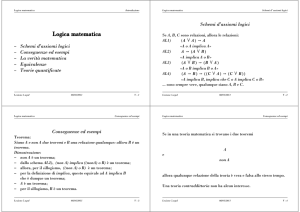 Logica matematica - Dipartimento di Matematica