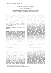 la classificazione delle rocce vulcaniche e subvulcaniche