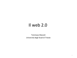 Il web 2.0 - Università degli studi di Trieste