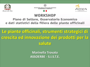 Le piante officinali, strumenti strategici di crescita ed innovazione