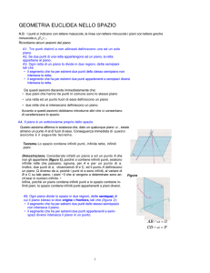 Appunti di geometria Euclidea dello spazio