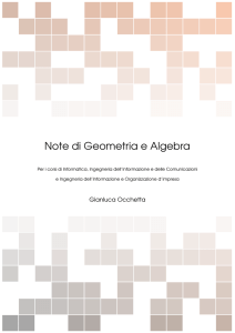 Note di Geometria e Algebra