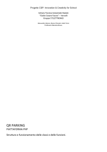 QrParking – Piattaforma PHP – Struttura e funzionamento