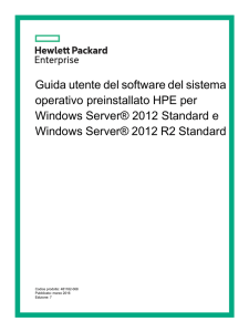 Guida utente del software del sistema operativo Windows Server