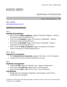 egidio serio - Lucana Film Commission