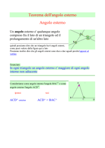 Teorema angolo esterno