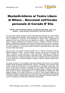 Restrospettive 24.11.2013 - Compagnia Corrado d`Elia