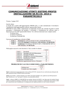 INSTALLAZIONE IN RETE - SISTEMI Vicenza S.r.l.