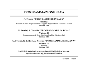 PROGRAMMAZIONE JAVA