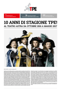 la stagione 2016/2017 - Fondazione Teatro Piemonte Europa