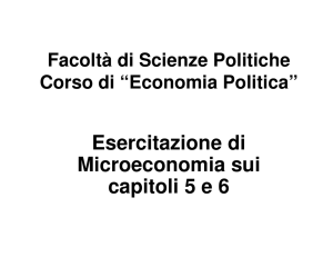 Esercitazioni Cap 5 6