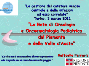 La Rete di Oncologia e di Oncoematologia Pediatrica del Piemonte