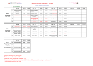 Orario lezioni II semestre aggiornato 19 marzo 2014