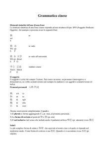 Grammatica cinese