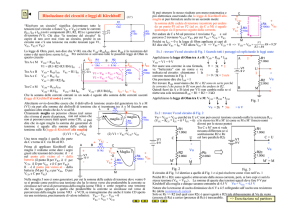 Risoluzione dei circuiti e leggi di Kirchhoff