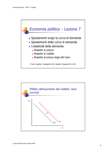 Economia politica – Lezione 7