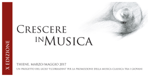 CRESCERE IN MUSICA 2017 libretto