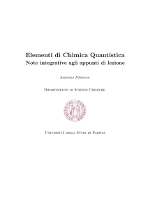 Elementi di Chimica Quantistica