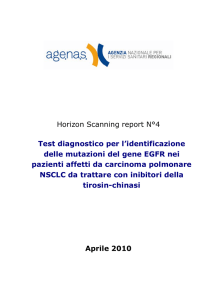 Test diagnostico per l`identificazione delle