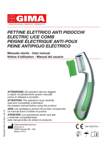 pettine elettrico anti pidocchi electric lice comb peigne
