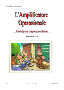 L`amplificatore operazionale Ed. 1.0 www.claudiocancelli.it