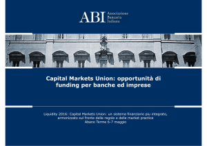 Capital Markets Union: opportunità di funding per banche ed imprese