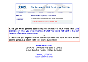 Genome sequencing - CusTAG - Università degli studi di Genova