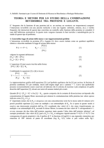 Metodi per lo Studio dell`Equilibrio Chimico