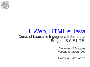 Il Web, HTML e Java - LIA