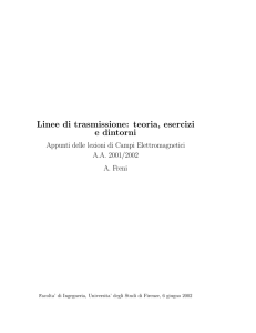 Linee di trasmissione: teoria, esercizi e dintorni